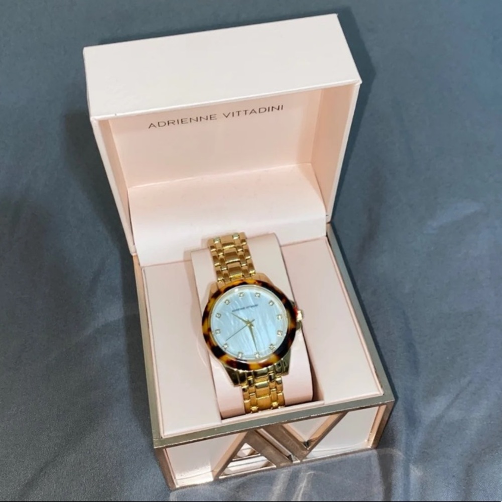 Adrienne Vittadini women’s gold watch